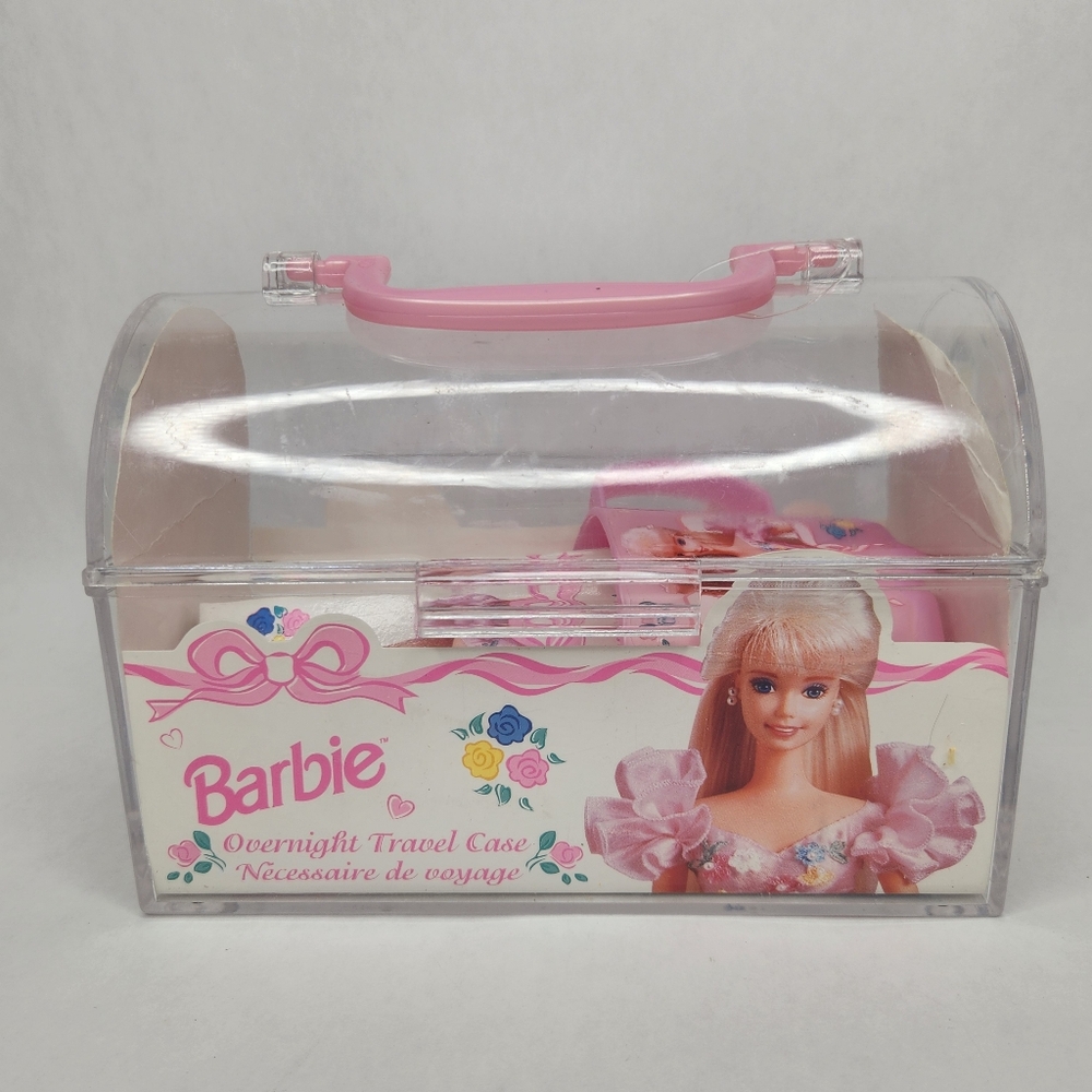 Vintage 1997 Barbie Overnight Travel Case Mattel Kid Care